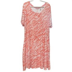 Isaac Mizrahi Live! Baby French Terry Print Swing Dress. Size 2X.